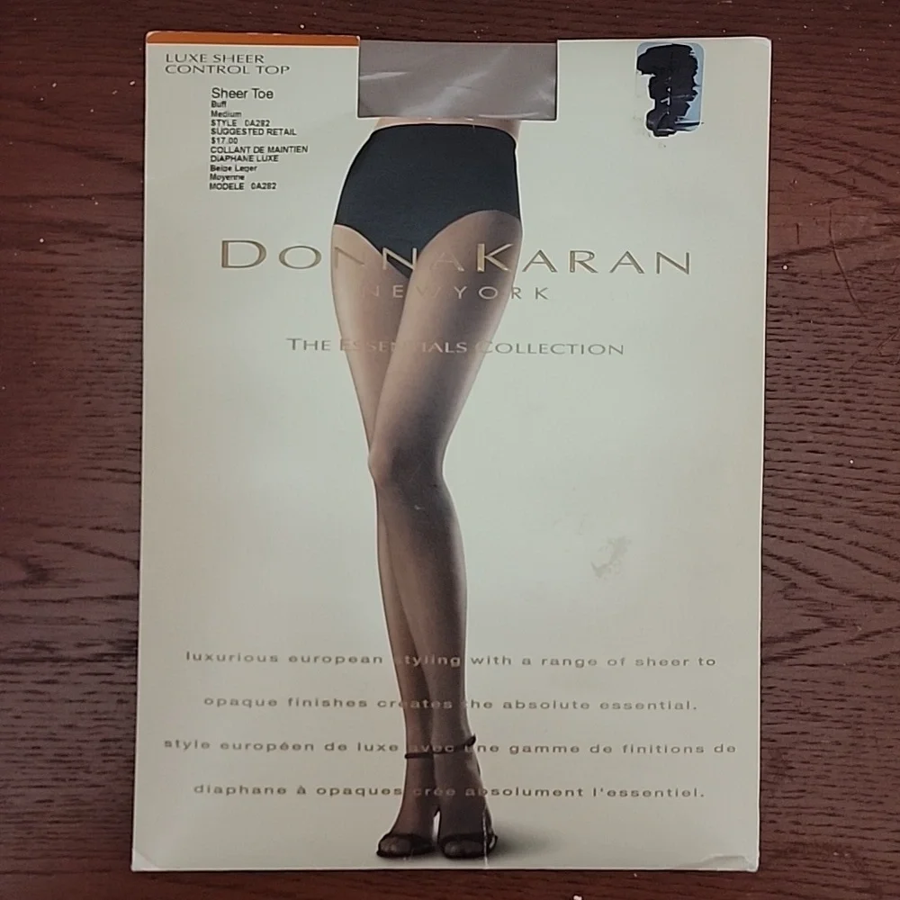 Donna Karan The Essentials Collection Luxe Sheer Toe Control Top Hosiery